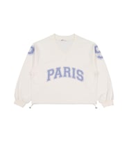 Civil Girls Paris Baskılı 10-13 Yaş Sweatshirt - Ekru