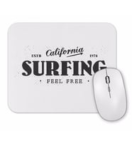 California Surfing Feel Free Mouse Pad