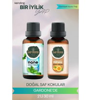 Nane + Portakal ( Oda Kokusu Aroma Terapi Buhurdanlık / Difüzör Yağı ) Set 2 Adet x 30 ML
