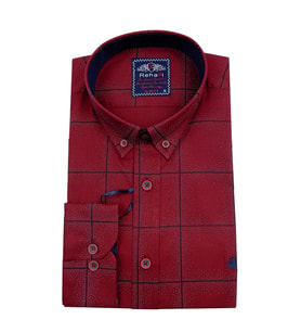 Erkek Slım Fit Gömlek Bgl-st00900 (Bordo)