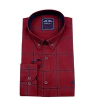 Erkek Slım Fit Gömlek Bgl-st00900 (Bordo)