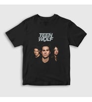 Presmono Unisex Çocuk Siyah Poster V3 Dizi Teen Wolf T-Shirt 338489tt