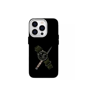 Iphone 13 Pro Max Uyumlu Saat Tasarimli Lüks Silikon Kilif (Çok Renkli)