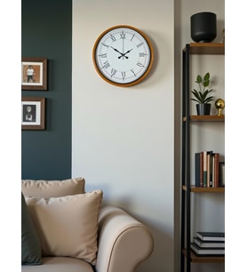 36 Cm Standart Turuncu Duvar Saati
