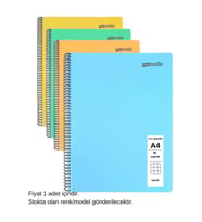 TEXT Pastel Defter A4 80 Yaprak Kareli 1 Adet