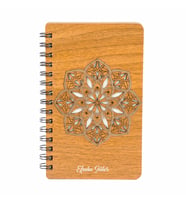 Mandala Tasarımlı Kişiye Özel Ahşap Defter