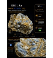 Sertifikalı Doğal Kyanit Taşı Kütle – Ham Kristal Koleksiyonluk Dekor Mineral NO4