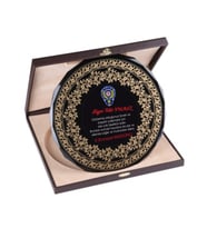 Kişiye ve Kurumlara Özel - Deri Kutulu Özel Figürlü Kristal Plaket
