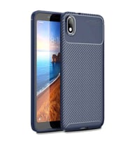 Xiaomi Redmi 7A Karbon Desenli Negro Silikon Kılıf (Lacivert)
