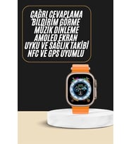Akıllı Saat Amoled Ekran Bluetooth Bağlantılı Özel Tasarım Unısex