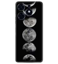 Spark 10 Pro Uyumlu Kılıf Resimli Desenli Baskılı Silikon Great Moons 1354