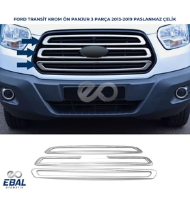 Ford Transit Krom Ön Panjur 3 Prç. 2013-2019 P. Çelik