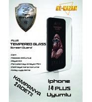 Apple Uyumlu   iPhone 14 Plus Şeffaf Kırılmaz Ekran Koruyucu 2'li Paket Ultra İnce, Anti Çizik&darbeye Dayanıklı