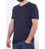 TWİSTER JEANS 1827 LACİVERT V  YAKA ERKEK T-SHİRT