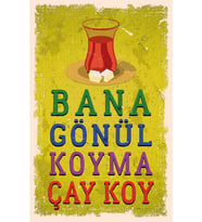 Çay Ve Kahve Temalı Retro Ahşap Poster