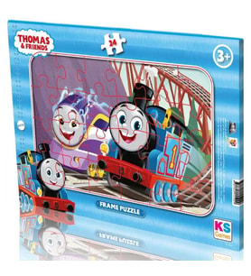 KS Games Erkek Çocuk 24 Parça Frame Çerçeveli Puzzle - Thomas and Friends - TF704