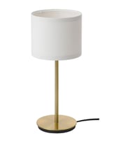 Abajur, Beyaz-Pirinç Rengi, 41 cm