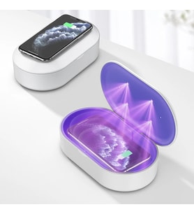 ALLY 15W Hızlı Kablosuz Wireless Şarj+Ultraviyole Sterilizer- Uv box-(5775) - HPSBYI2849-8250