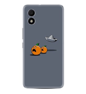 TCL 303 Kılıf Resimli Desenli Baskılı Silikon Orange Escape 1374