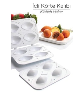 Pratik Içli Köfte Kalıbı Içli Köfte Aparatı Köfte Kalıbı 4 Bölmeli Içli Köfte Kalıbı - Bas-çıkar