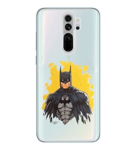 Redmi Note 8 Pro Uyumlu Batman Tasarımlı Şeffaf Telefon Kılıfı
