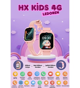 Çocuklar İçin 4G Akıllı Saat, GPS, Görüntülü Konuşma ve Konum Takibi