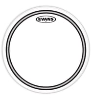 Evans TT16ECR EC Resonant 16 İnç Tom Alt Derisi (Profesyonel) Dahili SST (Sound Shaping Technology) Halkası, Floor Tomlar İçin Kontrollü Harmonikler ve Net Duyum