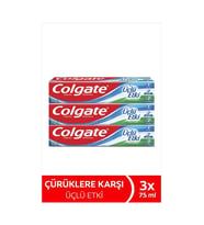 Colgate Üçlü Etki 75 ml Diş Macunu X3 Ferah Nefes İçin Güçlü Dişler ve Beyaz Dişler Sağlar