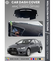 MITSUBISHI LANCER (2007-2017) Torpido Örtüsü Ön Göğüs Koruma Torpido Koruma Araca Özel Tam Uyum