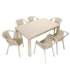 Mandella Wood 90x150 Roma Koltuk Masa Takımı ÇÖLBEJİ