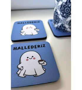 Şık ve kullanışlı, modern tasarımlı bardak altlığı seti