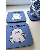 Şık ve kullanışlı, modern tasarımlı bardak altlığı seti