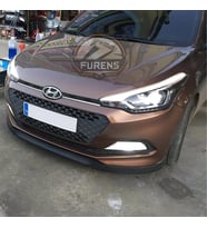 Hyundai İ20 2014-2017 Uyumlu H lip Esnek Ön Lip 2 Parça Karlık Ön Ek Tampon Altı Dil
