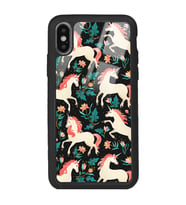 iPhone Xs Unicorn Desenli Tasarımlı Glossy Telefon Kılıfı