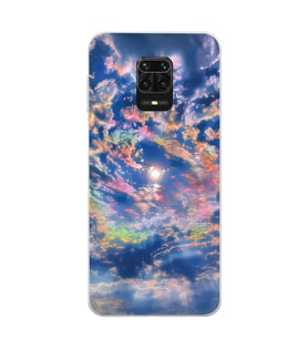 Redmi Note 9 Pro / 9s Uyumlu Gökyüzü Manzaralı Tasarımlı Şeffaf Telefon Kılıfı