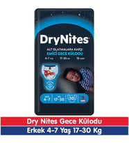Huggies Drynites Erkek 4-7 Yaş Emici Gece Külodu 17-30 Kg 10 Adet