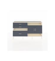 Arges Konsol 4 Raflı 3 Çekmeceli 2 Kapaklı 176x30x99 Aytaşı-Antrasit
