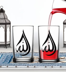 BK Gift Ramazan 2'li Şerbet Bardağı -10, Arkadaşa Hediye, Sevgiliye Hediye, Eşe Hediye