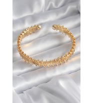 316L Çelik Gold Renk Dorika Model Kadın Bileklik