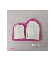 YY0703 İkili Pencere Ahşap Kapaklı Silikon Kalıp