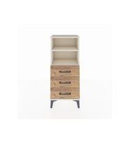 Arges Komodin 2 Raflı 3 Çekmeceli 44x30x106 Aytaşı-Çam