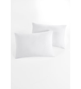 Örme %100 Pamuk Flaplı 2 Adet Yastık Kılıfı 50×70 Cm (Beyaz)