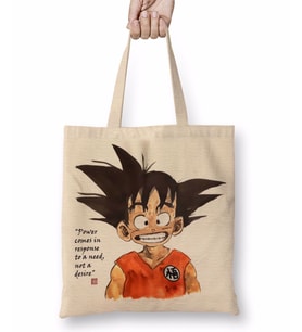 Dragonball Cheeky Smile Goku Bez Çanta Uzun Saplı