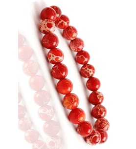 Sertifikalı Doğal Kırmızı Varisit Taşı Bileklik (Çok Renkli)