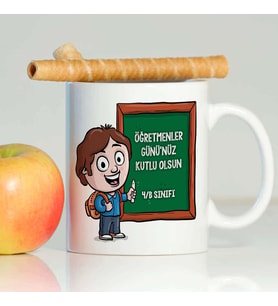 Öğretmenlere Özel Kupa Bardak - Model 2 (Beyaz)