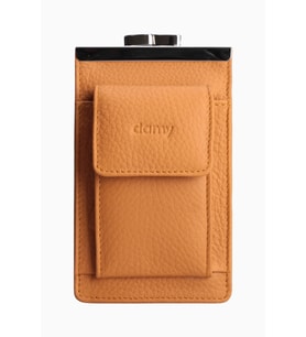 Damy Hakiki Deri Unisex Kartlıklı Sigaralık 701 - Hardal