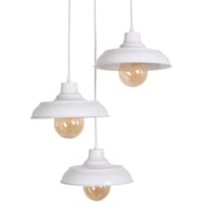 Modern Beyaz Sarkıt Avize, Salon, Mutfak ve Kafe İçin 3 Lü Tasarım