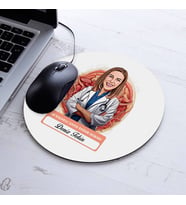 Kişiye Özel Hediye Karikatürlü En Başarılı Kadın Doğum Uzmanı Mousepad