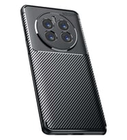 Realme 12 Pro Plus Kılıf Auto Focus Karbon Kapak - Siyah