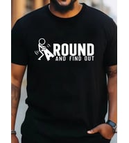 Erkek Around Baskılı Süprem T-shirt (Siyah)